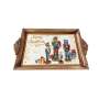 Christmas Rectangular Tray With Handles 39X25X2.5CM - Nutcrackers