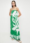 Superbalist Strappy Trapeze Maxi Dress - Macro Organic Leaf Boarder