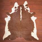 A Grade Cow Hide 449 Brown white XXL - Extra Extra Large Brown white Panelled