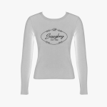 Sissy Boy Miss Me Long Sleeve Knit Top Off White - 10XL