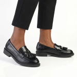 Madison Monroe Loafer With Tassle - Black - 8