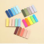 1PC 100SHEETS Colorful Round Head Index Stickers Morandi Stickers Reading Marker Stickers Translucent Waterproof Stickers