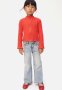 Ribbed Jersey Cardigan - Red