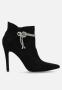 Footwork Ladies Naresh Ankle Boots In Black - Black / 7