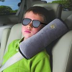 Child Seat Belt Shoulder Guard Plush Silk Cotton Pillow Car Seat Travel Pillow Protects Head Neck And Shoulders Nursing Recovery
