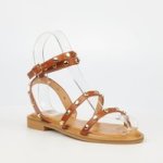 Murano 8 Sandal With Stud Detail Tan