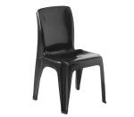 Onyx Stack Armless Chair - Black