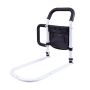 60 X 56CM Steel Bedside Handrail Support Rail With Foam Grip - Black