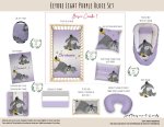 Cot Duvet Bedding Eeyore Light Purple Oldie Set