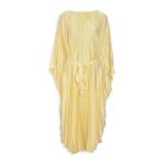 Yellow Pleated Kaftan