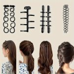 6-PIECE Hair Styling Set: Fishbone Wavy Hair Clip Braid Hair Clip Twist Hair Clip Hair Accessories For Normal Hair Type