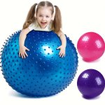 Large Sensory Massage Ball 45.01CM Bouncy Exercise Ball For Toddlers Big Inflatable Ball With Tactile Spikes Outdoor Ball Pool B