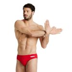 Arena Mens Team Solid Swim Brief Red