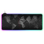 LED World Wide Map Full Desk Coverage Gaming And Office Mouse Pad