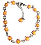 -stainless Steel And Enamel -orange Stainless Steel Enamel Plating Bracelet