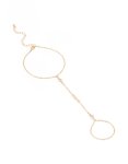Goldair Gold Diamante Triangular Hand Chain