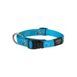 Rogz Fancy Dress Dog Collars - Beach Bum Large Turquoise Paw
