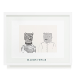 Bear & Cheetah Art Print