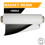 Fridge Rubber Magnet With White Pvc 0.60MM 610MM X Per Running Meter Or Roll