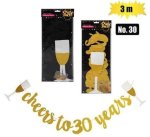 3M Party Banner Milestone NO-30 Marketplace Brits Bros