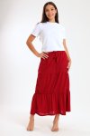 Kaylee High Waist Tiered Maxi Skirt