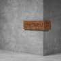 House Number Corner D02 - 350H X 600D X 2000W / Rust Coat / No