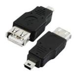 MicroWorld MINI USB Male To USB Female Adapter