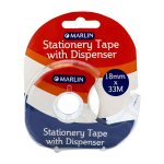 Marlin Snail Tape With Dispenser Crystal Clear 18MM X 33M X 38MICRON Pack Of 12