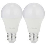 Philips - Essential LED Light E27 3000K Warm Warm Light - Pack Of 2 6W