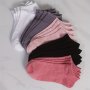 10 Pairs Solid Ankle Socks Simple & Lightweight Low Cut Socks Women's Stockings & Hosiery