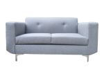 Leandre 2 Seater Tuxedo Sofa Light Grey Col. AK6 - Buy Online At 7 Triple 7