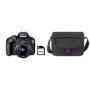 Canon 4000D 18MP Dslr Starter Bundle - BLACKEF-S18-55 F/3.5-5.6 III SB130 Bag 16GB Sd Card Wi-fi