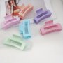 4 Pcs Rectangle Hair Claw Clips Solid Color Non-Slip Strong Hold Jaw Hair Clips Styling Accessories For Women Thin Thick Hair