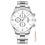 Light Luxury Men's Watch: Multifunctional Chronograph Business Wristwatch