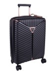 CELLINI Allure Hardshell 4 Wheel Carry On Trolley Black