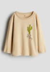 Long-sleeved T-Shirt - Beige