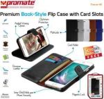 Promate Brown TAVA-I6 Premium Book-style Flip Case