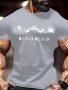No Pain No Gain Muscle Man Lifting Iron Print Men's Fashion Comfy Breathable T-Shirt New Casual Round Neck Short Sleeve Tee For Spring Summer
