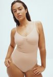 Stretchy & Sculpting Firm Shape Thong Body - Beige
