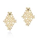 Blossom Chandelier With Accents - 18KT Yellow Gold Vermeil