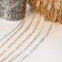 2METERS/200.0CM Stainless Steel Chain Golden Chains For Necklace Bracelet Choker Jewelry Making Components