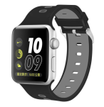Kd Silicone Apple Watch Strap 38 40MM S m l Black & Grey