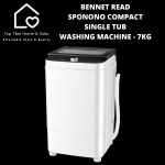 Bennet Sponono Read Compact Single Tub Washing Machine - 7KG