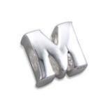 A3 - 925 Sterling Silver Letters Or Initials European Charm Beads From A-z - M - Available On 7-14 Day Back Order
