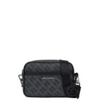 Ikon Monogram Elongated Crossbody Bag -black