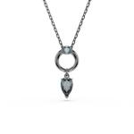 SWAROVSKI Mesmera Pendant Mixed Cuts Gray Ruthenium Plated
