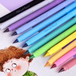12PCS Erasable Forever Colored Pencil Set - Long Lasting Writing Infinity Triangular Pencil For Student Coloring Never Sharpen E