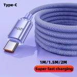 120W 6A USB Type C Fast Charging Cable For Iphone 15 For Samsung S23 S22 For XIAOMI13 13PRO P40 Mobile Phone USB C Data