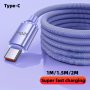 120W 6A USB Type C Fast Charging Cable For Iphone 15 For Samsung S23 S22 For XIAOMI13 13PRO P40 Mobile Phone USB C Data Cable