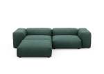 Three Module Chaise Sofa - Linen - Forest - 272CM X 220CM
